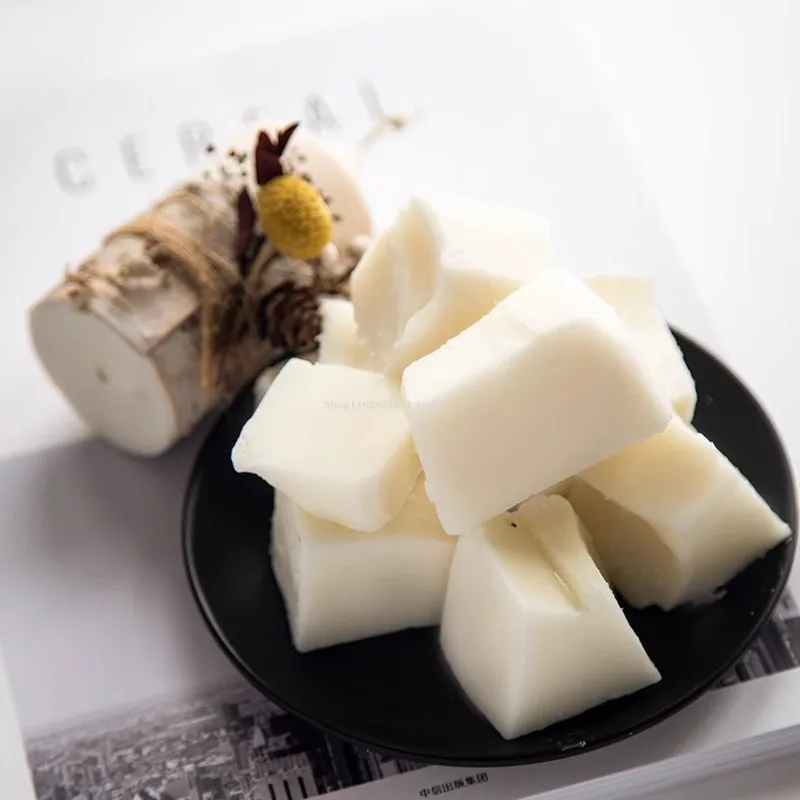 50g/bag 45degrees Block Shape Soft Soybean Wax Plant Raw Materials DIY Creative Wax Cup/aromatherapy Candle Making Materials