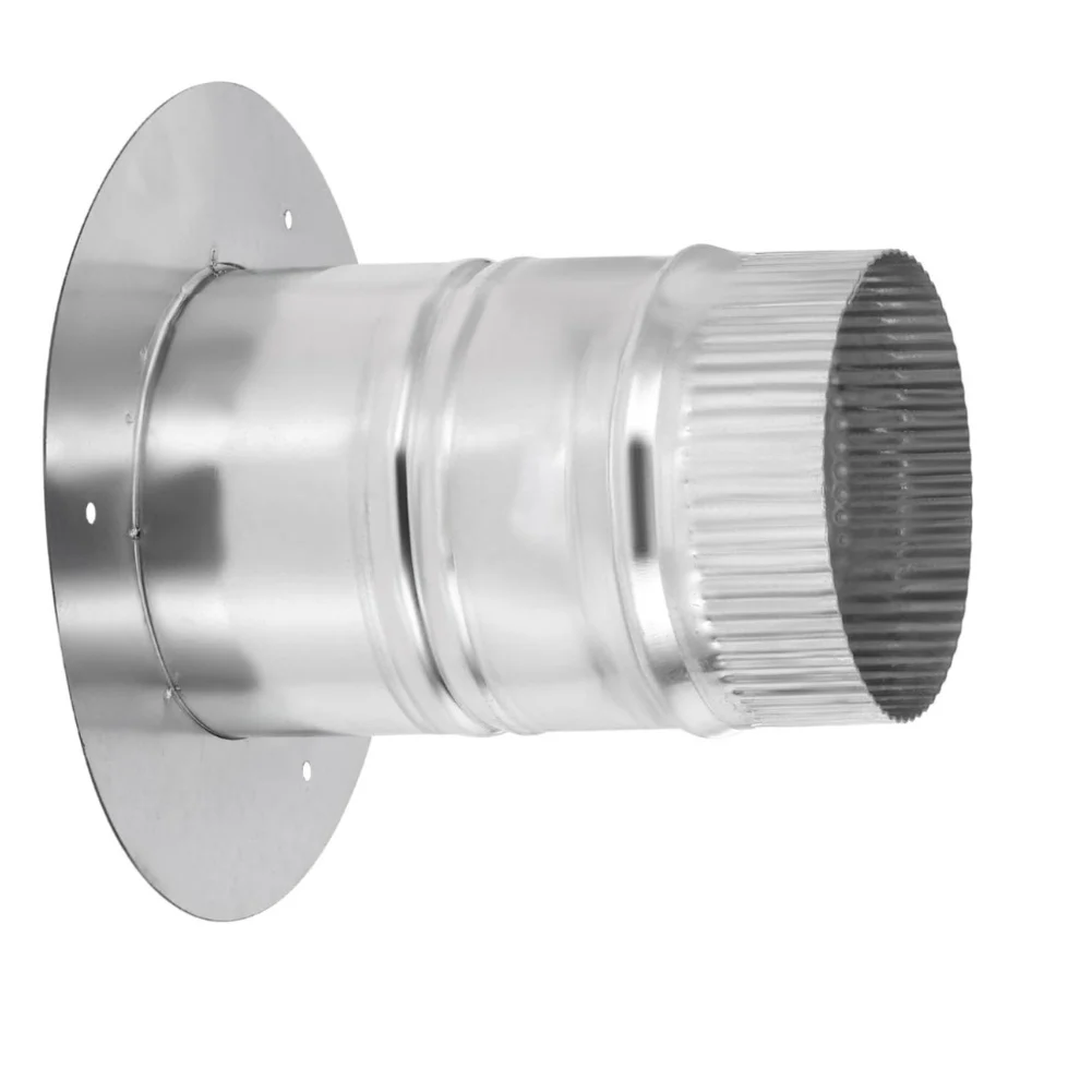 Galvanized Iron Duct Connector with Deep Insert Collar for 4 6 8 inch Ducts Used in Dryer Vent Bathroom and Kitchen Hood