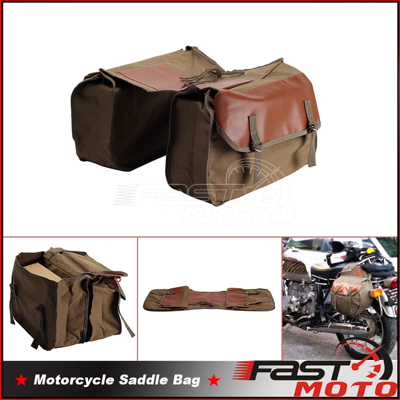 

Motorcycle Saddle Bag For Harley Sportster XL Dyna Honda Shadow VT750 CTX Kawasaki 1000 Scooter Rear Seat Saddle Bag Panniers