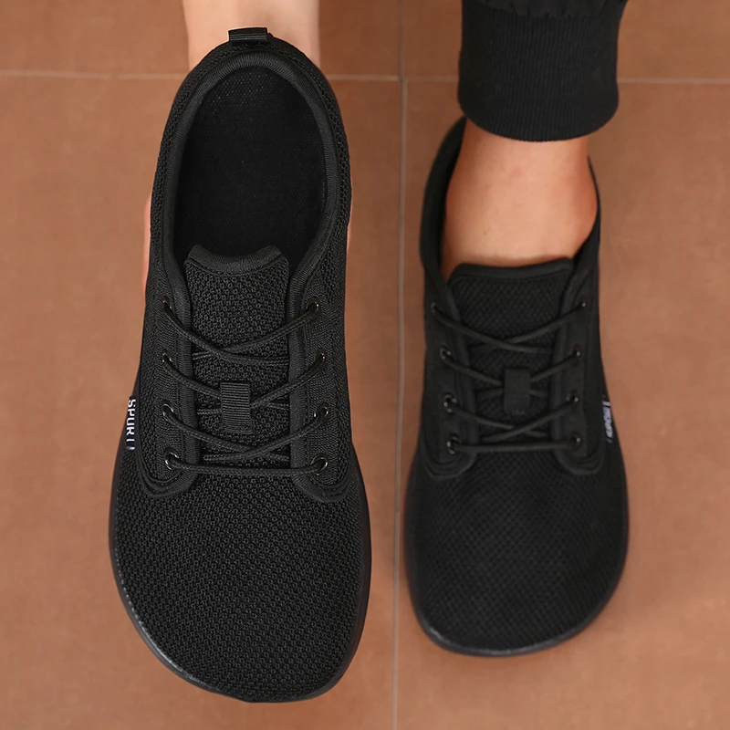 Einzigartige Mesh-Sportschuhe, flexibel, breiter Zehenbereich, atmungsaktiv, minimalistische Wanderschuhe, Outdoor-Aktivitäten, Tennis, faltbare Herrenschuhe – Detail 13