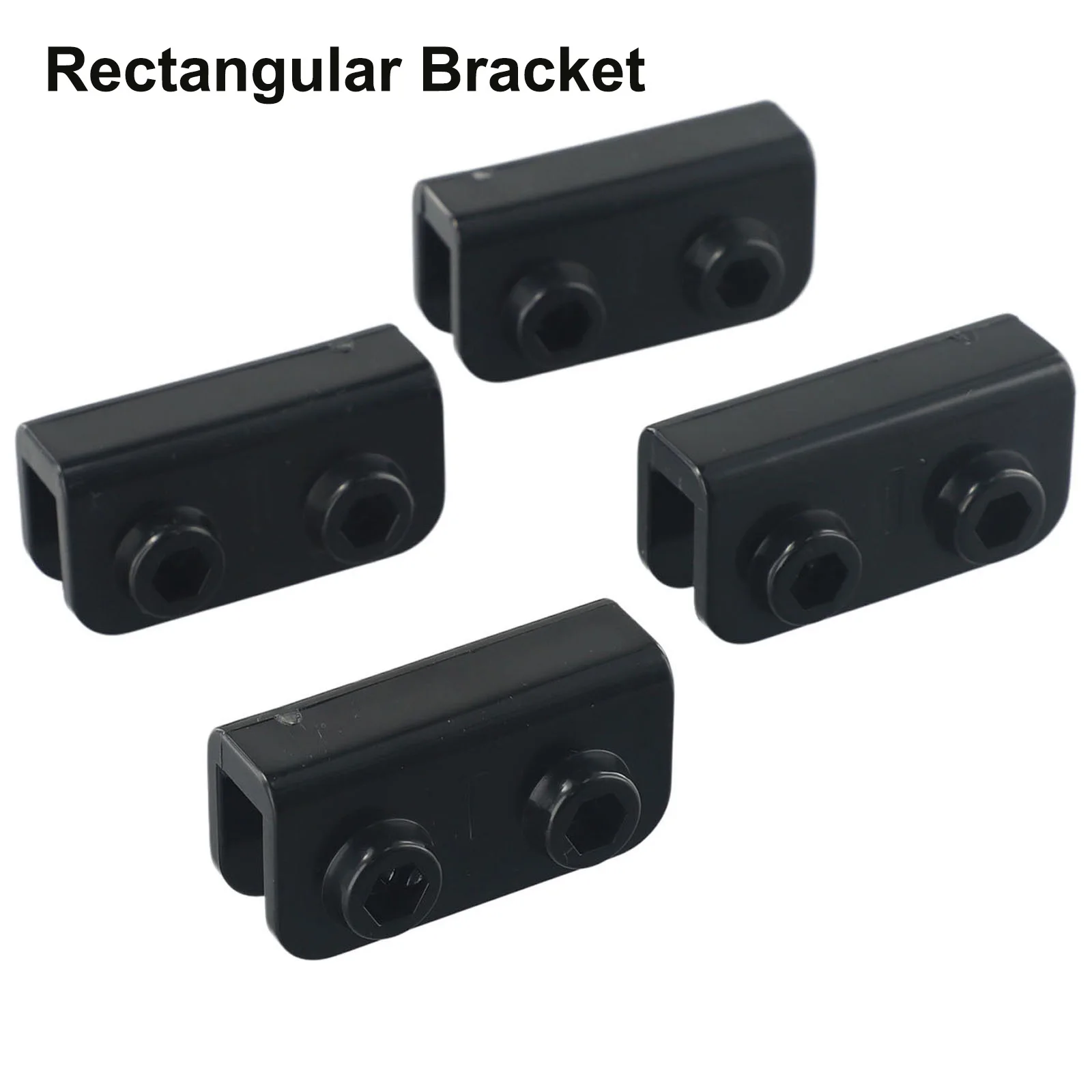 4Pcs Pop-up Gazebo Tent Rectangular Bracket Set Camping Canopy Replacement Connector Spare Parts Tent Accessories Set