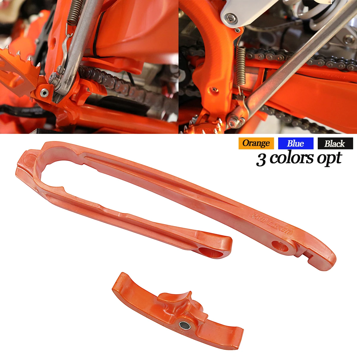 Motorcycle Chain Slider Guard Swingarm Guide For KTM EXC EXC-F SX SX-F XC XC-F XCW XCF-W 125 150 250 300 350 450 500 2017–2023