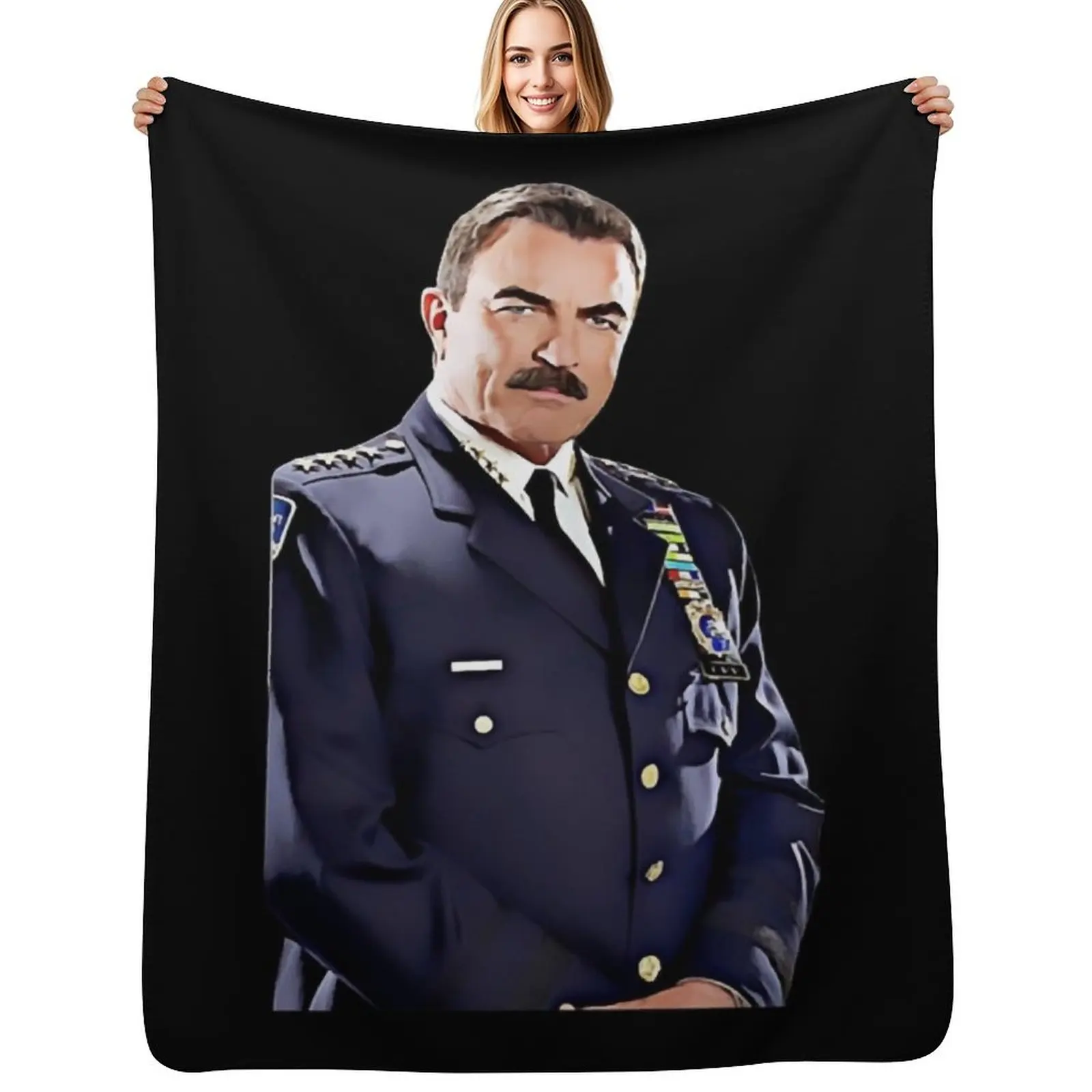 

Frank Reagan art tv police series show Throw Blanket Outdoor Soft Blanket for Picnic Beach Camping