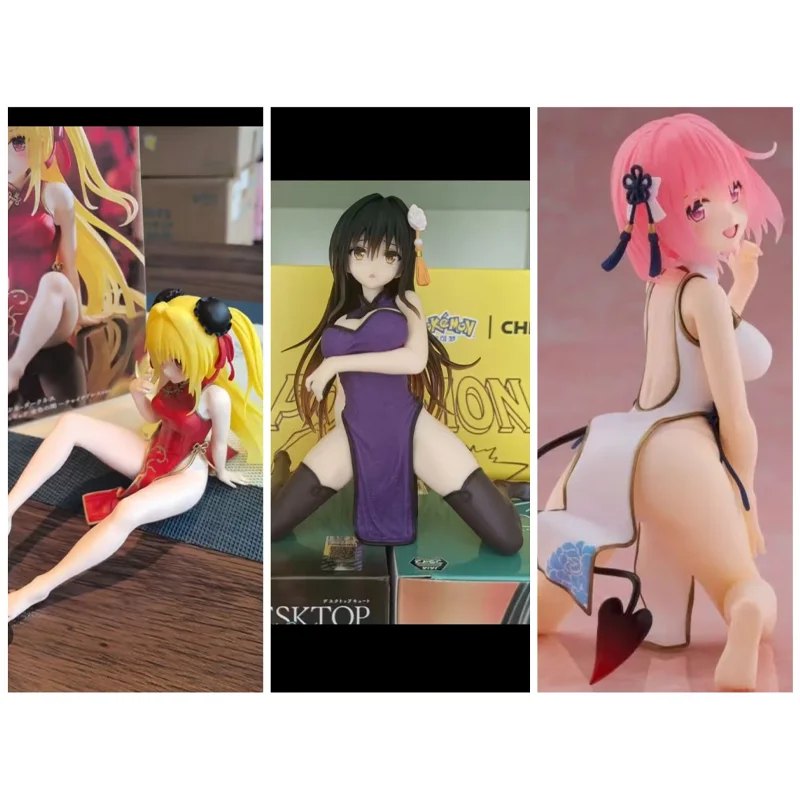 Genuino Taito To Love Kotegawa Yui Momo Belia Deviluke Eve Oscurità Desktop Carino Anime Figura Modello Collezionista Ornamento Giocattolo Regalo