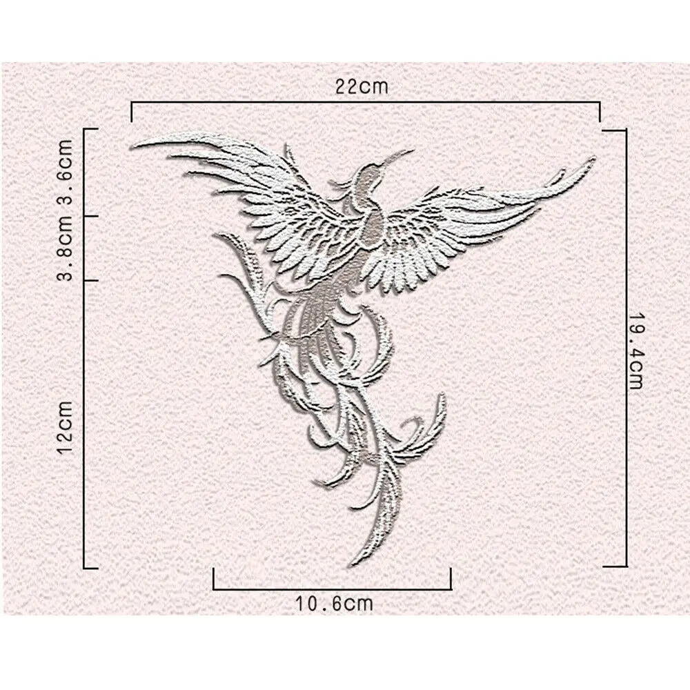 Phoenix Chinese Style Embroidery Cloth Patch Sewing Cheongsam Clothing Patches