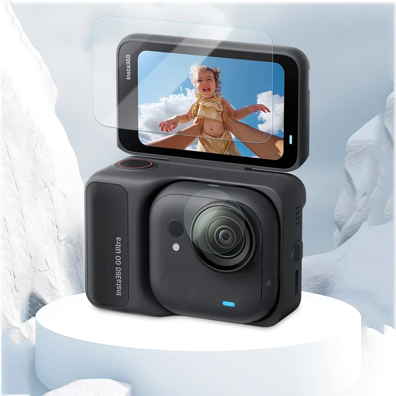 Screen Protector Tempered Glass Film for Insta360 GO Ultra Lens Hydrogel Protective Film for Insta360 GO Ultra Accessories