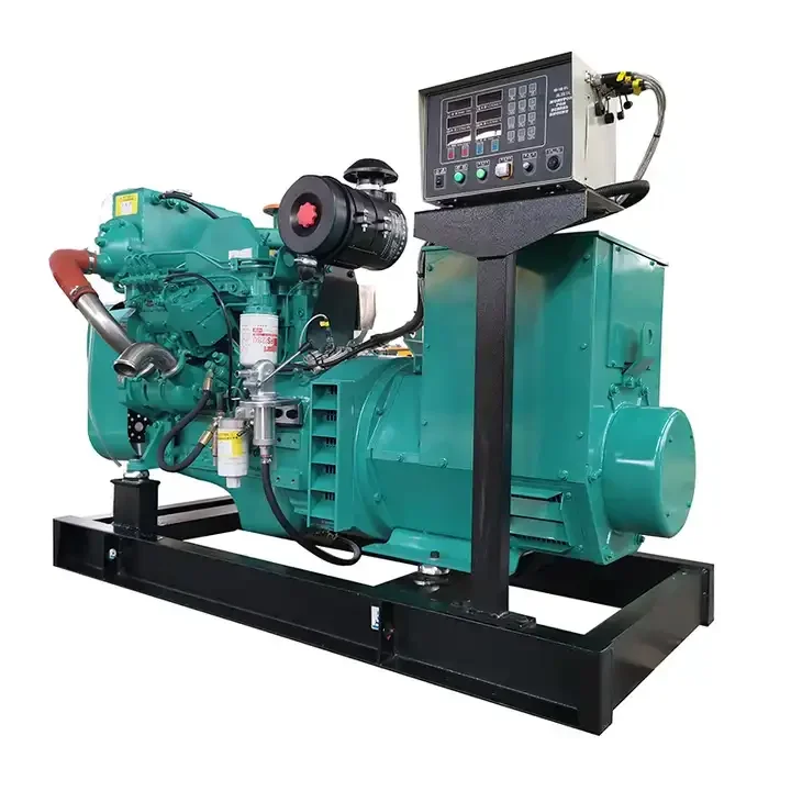 Marine use d i e s e l generator 350kw powered by cummins engine with sea water pump and heat exchanger  350 kw marine generator