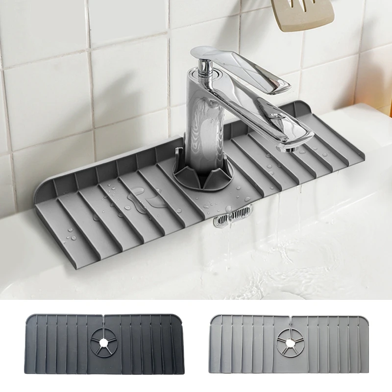 Bateria kuchenna silikonowa mata odpływowa umywalka odporna na rozpryski osłona do drenażu, szybka mata susząca osłona blatu
