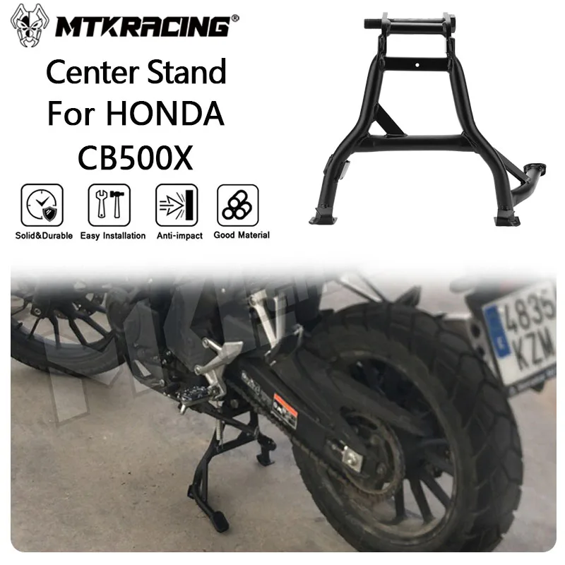 

Подставка MTKRACING Center для HONDA CB500X 2017-2024, стойка для кронштейна мотоцикла, подставка с большим основанием для фиксированного кузова, центральные парковочные стойки