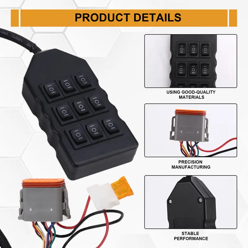ZIZI 9 زر مقبض الملف اللولبي صمام تحكم 8-Corner الملف اللولبي صمام تحكم عن بعد ل SMV-02 AA-VU8