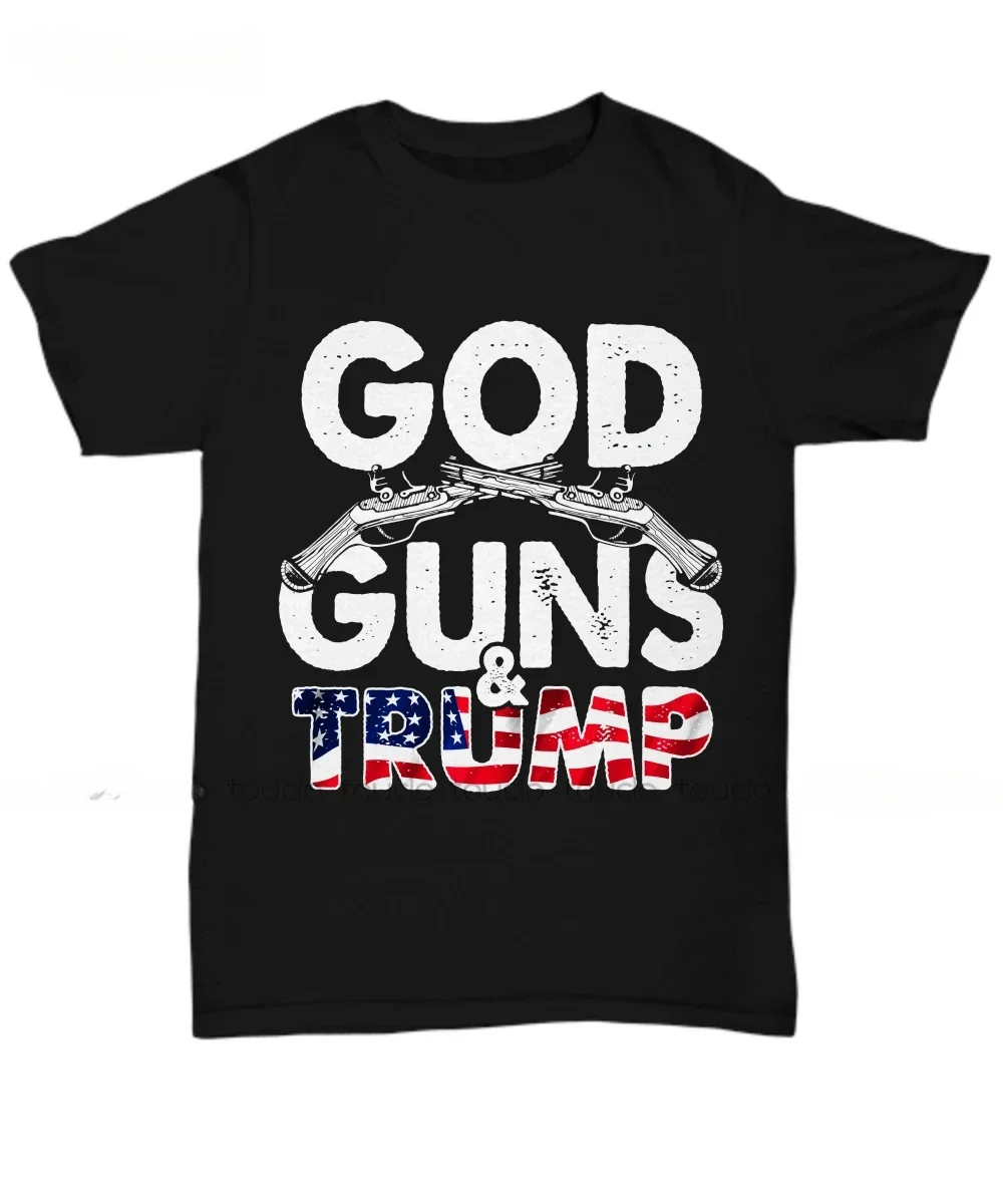 

Usa Flag Gift Tee Unisex Men Tee Shirt God Gun Right Donald Trump Make America Great Again T-Shirt men clothing graphic t shirts