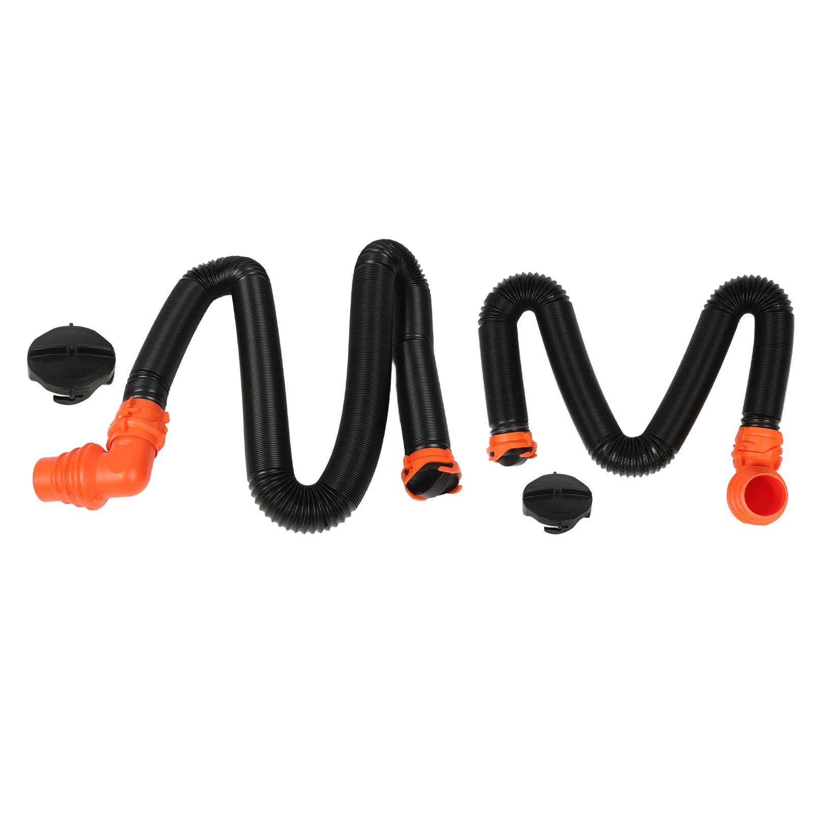 

RV Sewer Hose Extension Kit PP 90° Swivel Fitting Wear Resistance for Camper Motorhome Caravan Sewer Hose Extension Kit