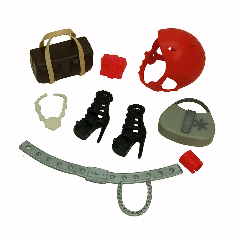 Akcesoria dla lalek dziecięcych w skali 1/6, kolorowe dekoracje, oryginalne buty dla lalek, naszyjniki, kapelusze, okulary, torby, pasy, kolczyki