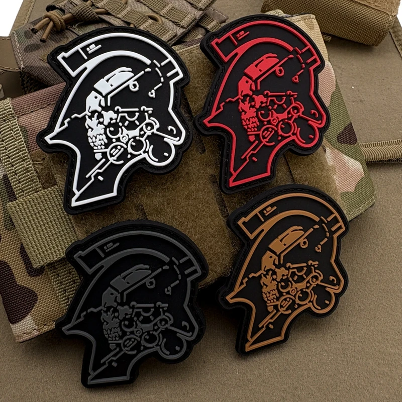 PVC デスストランディング 2 フックとループパッチ士気章ゲームアウトドア衣類バックパック diy パッチ夜光バッジステッカー