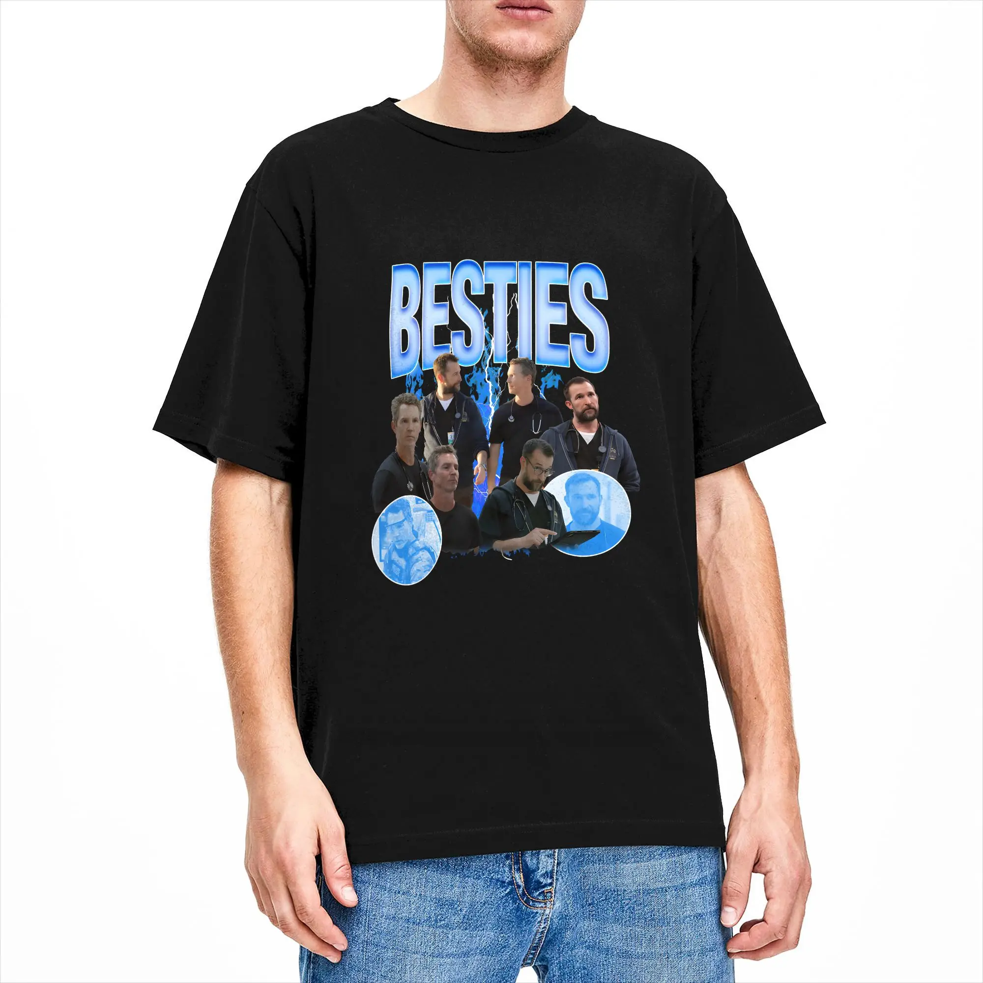 90s Dr Robby T Shirt Summer  Cotton T Shirts For Men's Leisure Printed Tshirt Short-Sleeve Vintage Top Tees