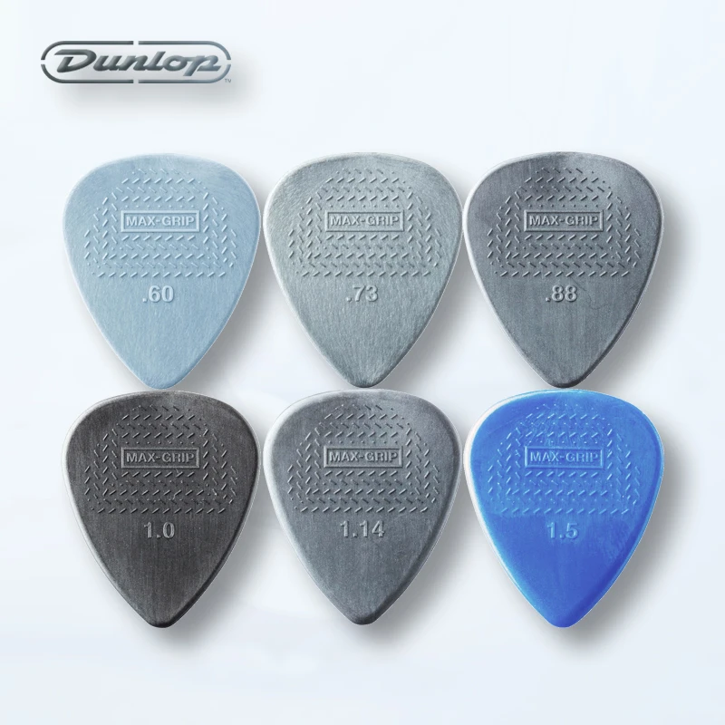 Dunlop Max Grip Nylon Standard Guitar Pick Plectrum Mediator 449R 0.6/0.73/0.88/1.0/1.14/1.5mm Guitar Accessories