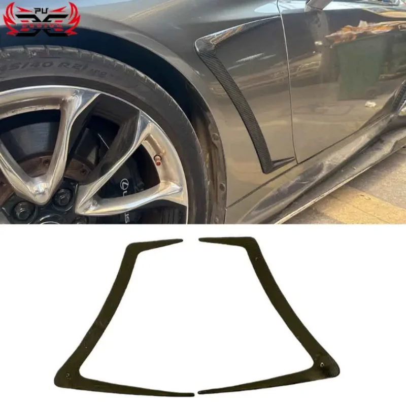 Dry Carbon Fiber Fenders flare R style For Lexus LC500 LC500H Side Canards Other Exterior Accessories