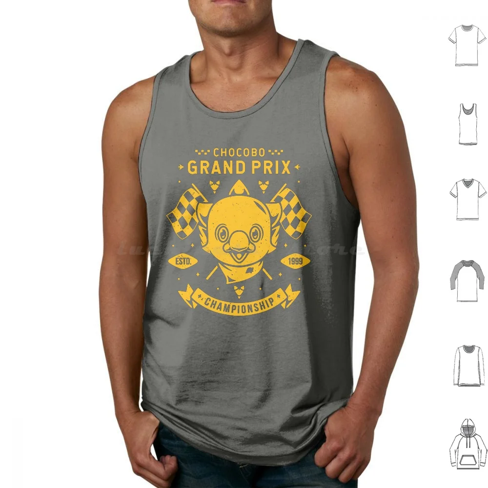 

Chocobo Grand Prix Tank Tops Vest Sleeveless Final Fantasy Vii Cloud Strife Ff7 Soldier Shinra Sephiroth Kue First Class