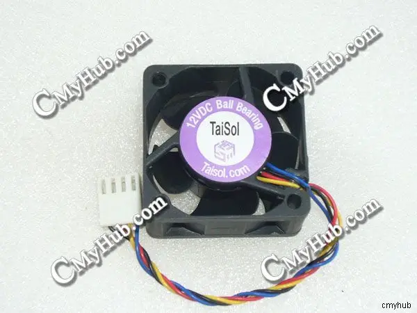 For AVC TaiSol DC12V 4020 4CM 40MM 40X40X20MM 4pin Cooling Fan TaiSol