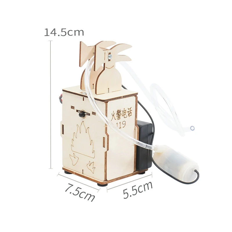 DIY التلقائي التعريفي طفاية حريق نموذج المراهقين ألعاب علمية تجميعها تجربة مجموعات المواد للأطفال التعليمية