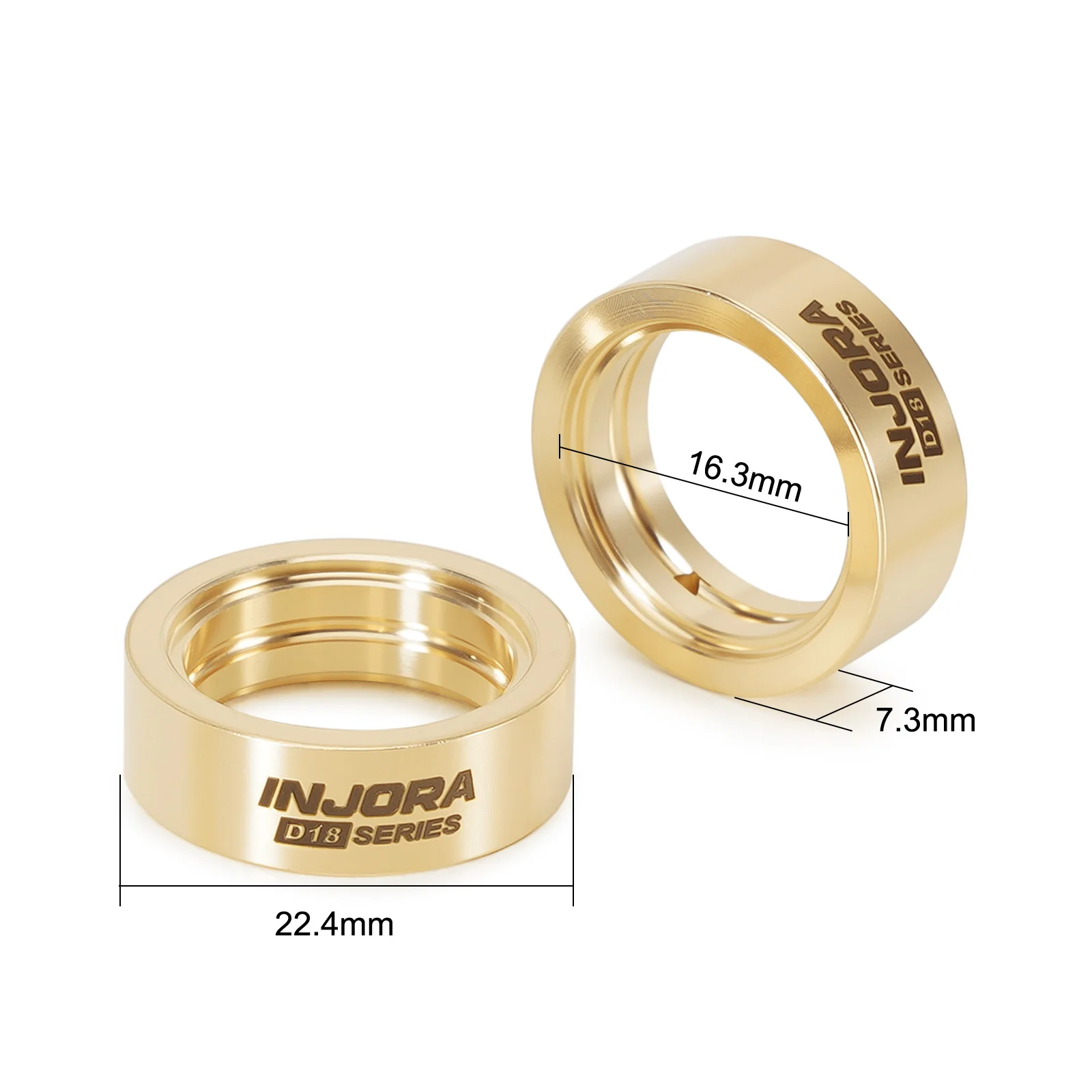 INJORA 10g Brass Inner Clamp Rings for INJORA 0.7