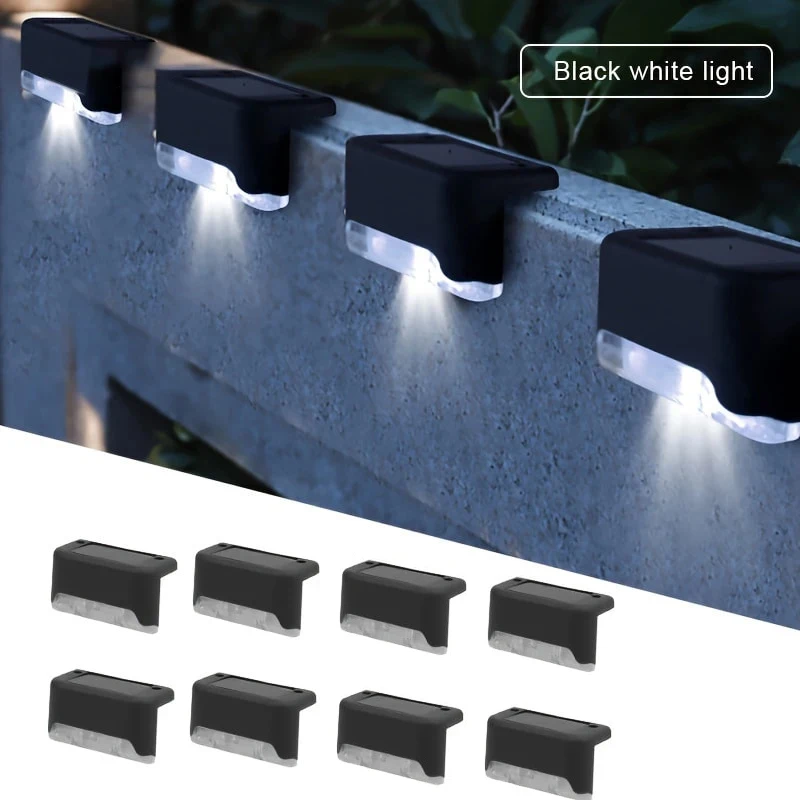 super-cheap Solar Step Wall Light Black 5