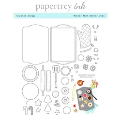 New 2024 Delicious Cookie Swap Cutting Dies Christmas New Year Scrapbooking for Paper Making Frames Card Craft no Stamps