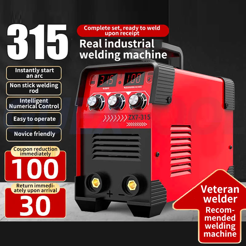 Portable 315 Arc Welder Inverter Welding Machine 220V Mini Iron Electric Digital Display Welding Equipment Car Repairing Tools