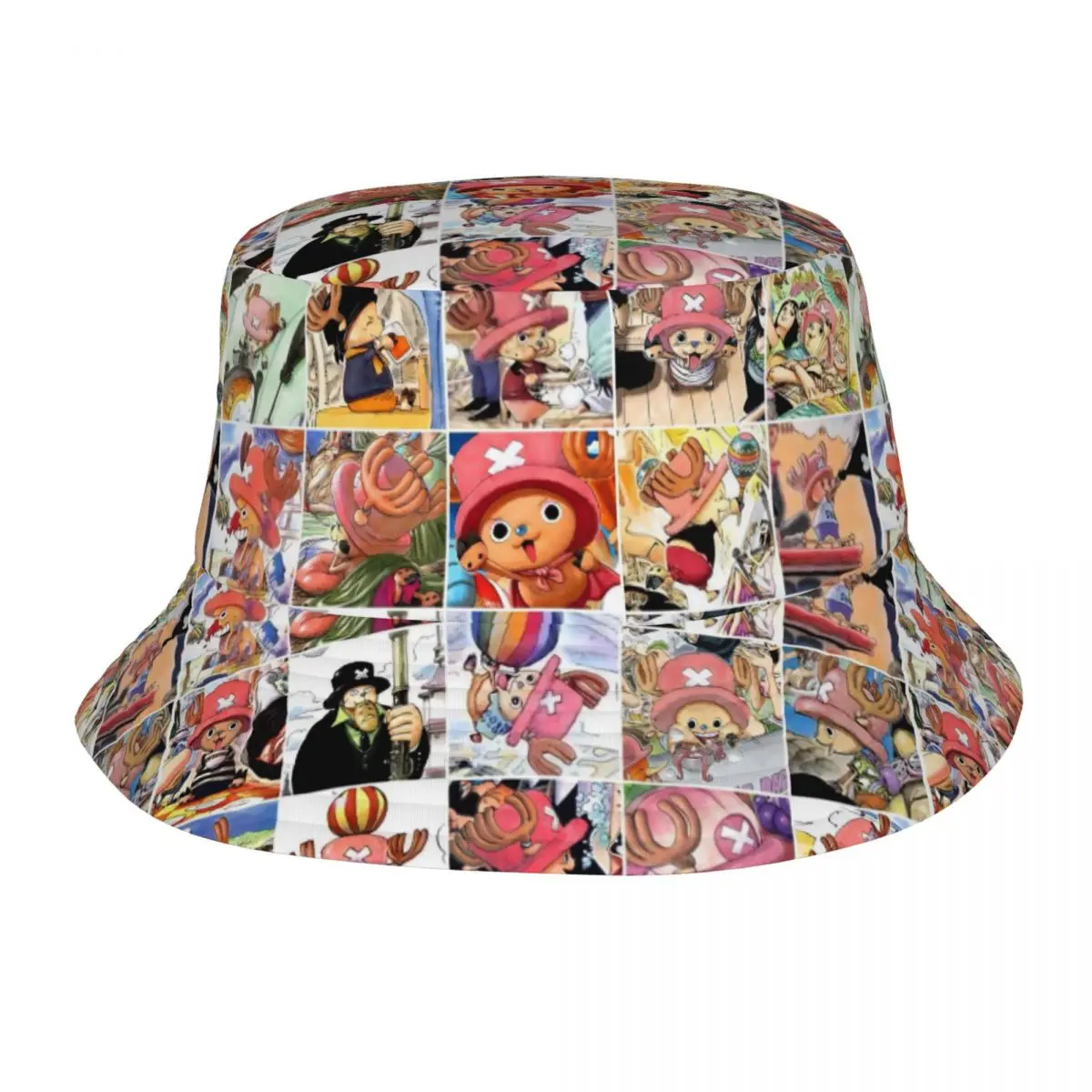 Tony Tony Chopper Bucket Hats Beach Hatwear Merch One Piece Fishing Cap for Outdoor Sport Girl Ispoti Lightweight