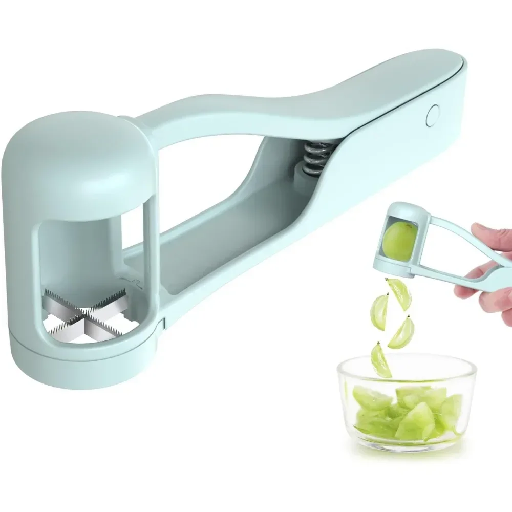 

Grape Slicer, Grape Cherry Tomato Strawberry Cutter, Suitable for Vegetable, Fruit Salad, Stainless Steel Kitchen Small Tool