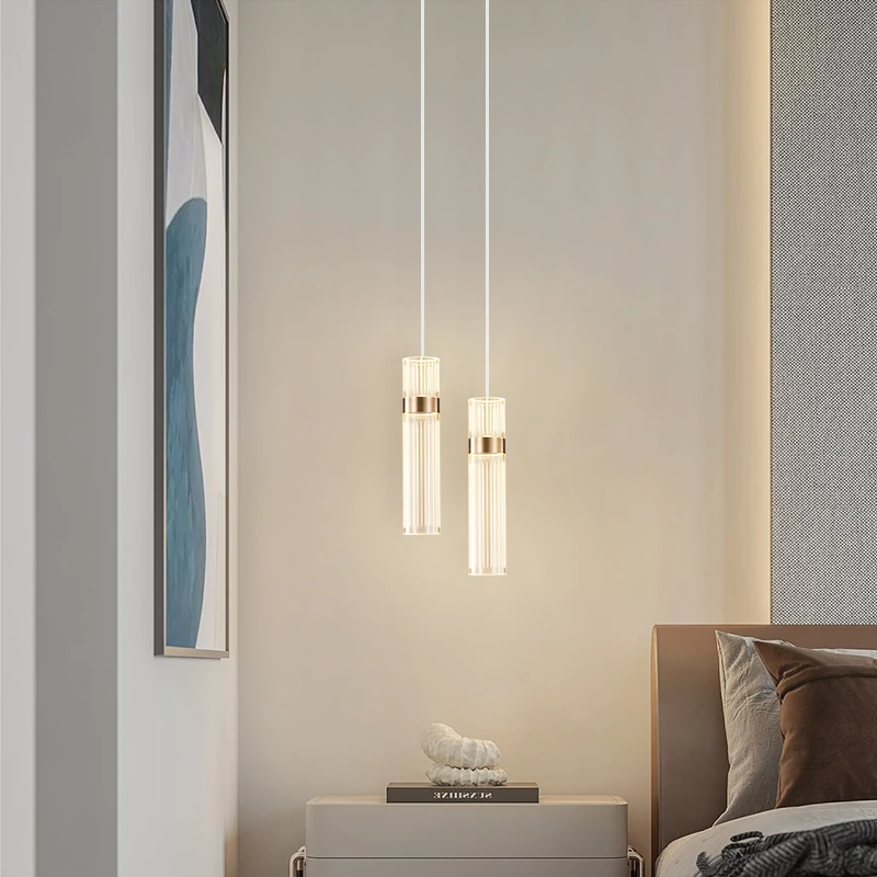 Bedroom Bedside Long Pendant Lights Living Room Background Wall Modern Simple Luxury Nordic Entry Hall Bar Table Chandelier