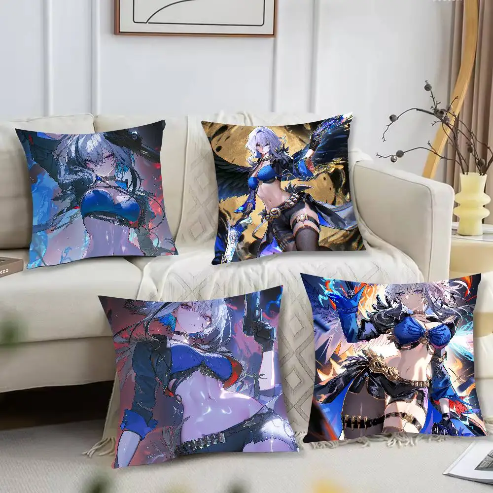 Hot Girl Galbrena Wuthering Waves Pillow Case Cushion Cover Decor Home Throw Pillow Covers For Couch Camping Cover Decorations
