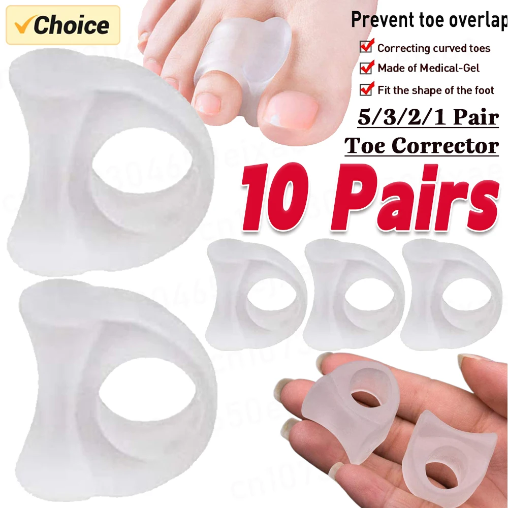 Anneaux de séparation respirants pour le soin des pieds, séparateur de marteau, séparateur d'hallux et d'orteils, protection SEBS, 2 à 20 pièces