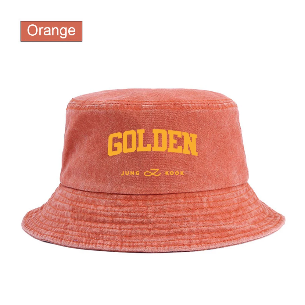 Kpop Jung Kook 1st Solo Album Golden Jungkook Bucket Hat for Men