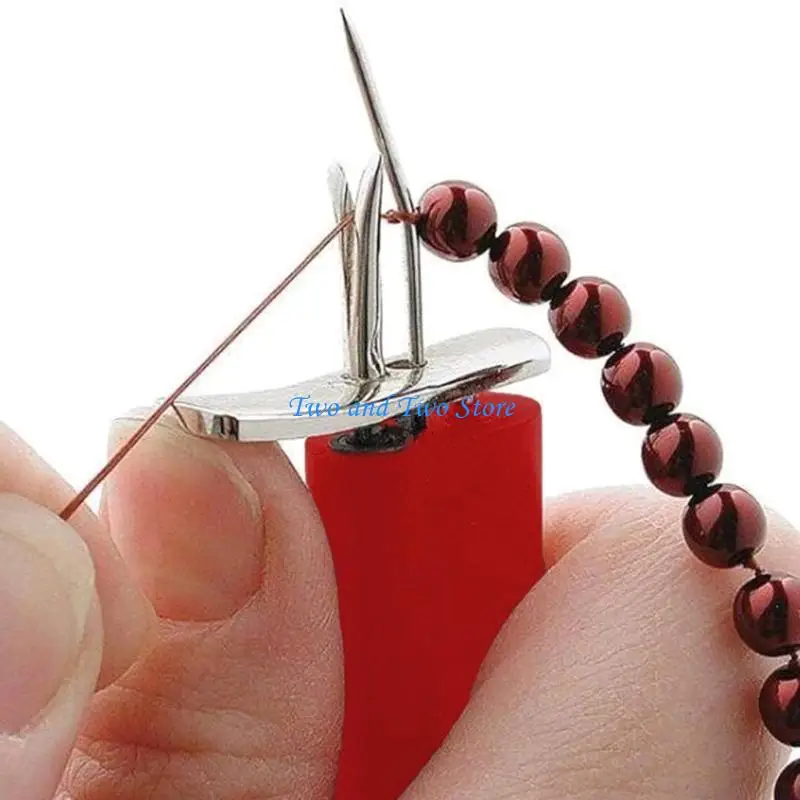 HX6F Create Beautiful and Unique Jewelry with this Knotting Tool Convenient Bead Knotting Tool Handy Jewelry Making Helper