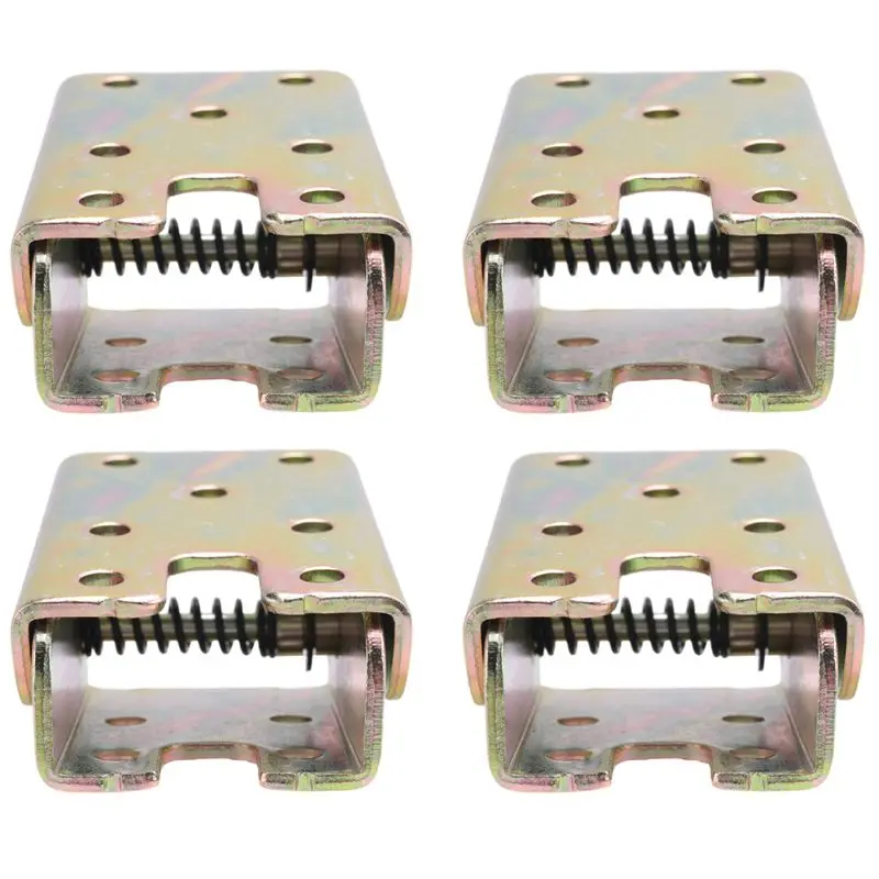 

Новинка 2026, 4 шт., складные ножки стола, опорные кронштейны для кровати, складные мебельные ножки, замок для ножек, высота 2,4 дюйма с пружинами