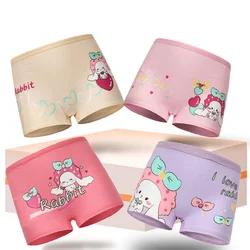 4 Pieces/lot Design Children's Girls Panties Cotton Soft Pretty Cartoon Unicorn Child Underwear for Girls Kids Boxer Breathable