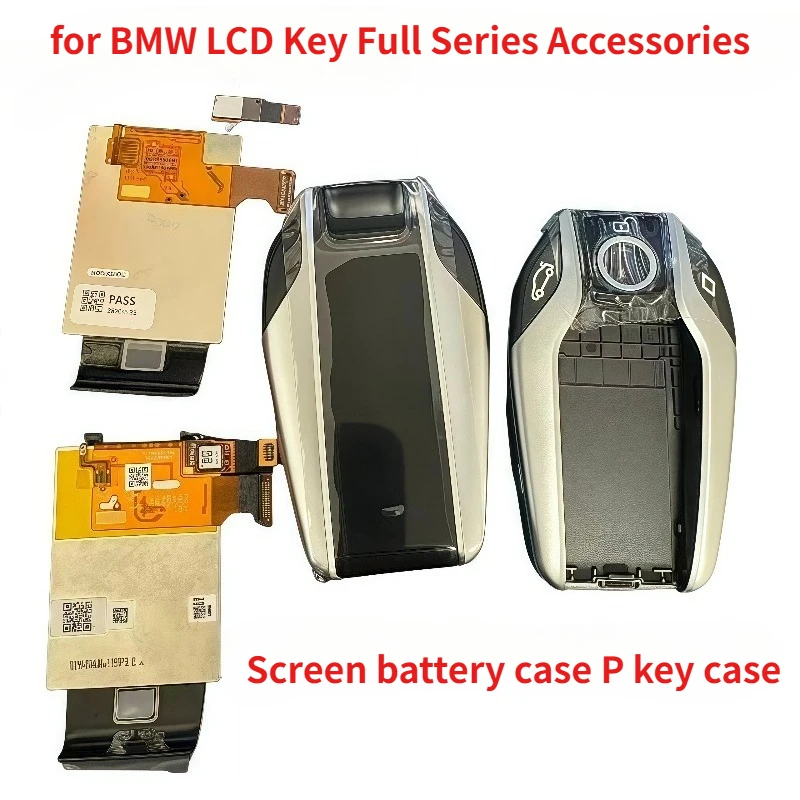 82292365436 Smart LCD Key Case for BMW Display Key Shell Replacement Front Back Cover Key Fob Housing for 5 7 Series X3 X5 X6