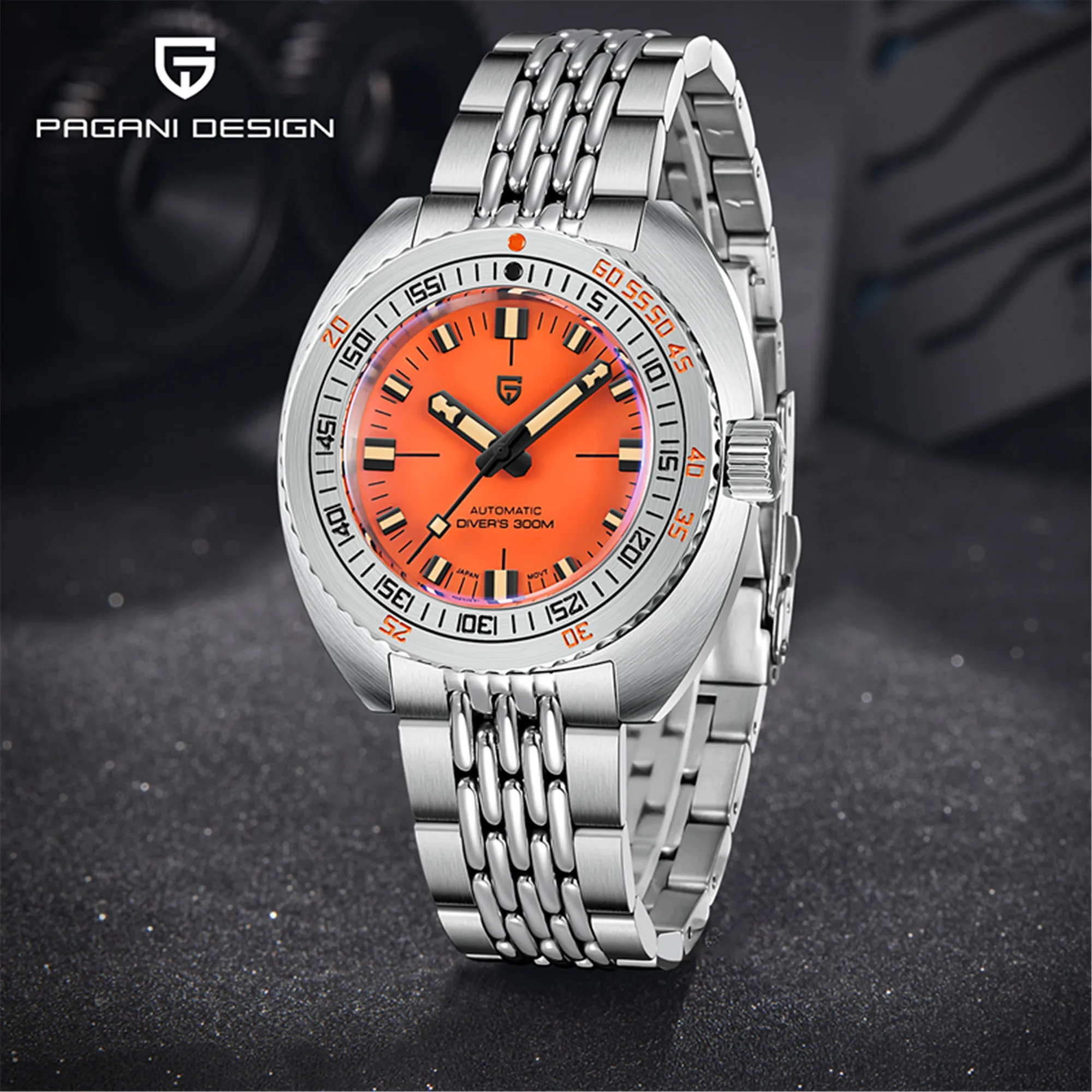 Diver Watch 300M - PAGANI DESIGN Erkek Otomatik Mekanik Saat