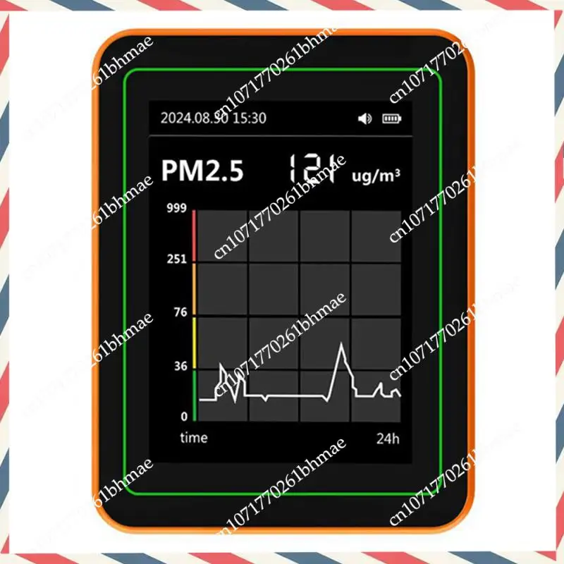 -A21Z Detector de calidad del aire 12 en 1-probador de calidad del aire con medidor de temperatura y humedad CO/CO2 HCHO/TVOC AQI/PM2.5 PM10 negro
