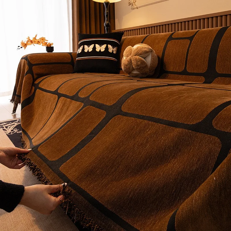 1pcs Home Prevent Cat Scratch Blanket Sofa Cover Living Room Durable Furniture Protector L Shape Four Season Universal Chair Mat