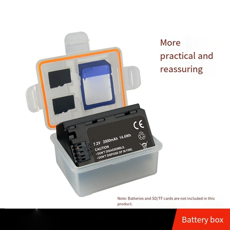 لسوني ILCE-9 A7M3 A7R3 A9 7RM3 كاميرا NPFZ100 بطارية حامل بلاستيك صندوق تخزين البطارية سهلة الاستخدام