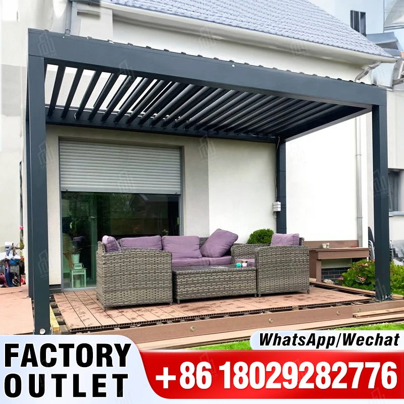 

Hot Sell New Design Waterproof Sunroom Pergola Car Parking aluminum pergola Sun Room Sunroom