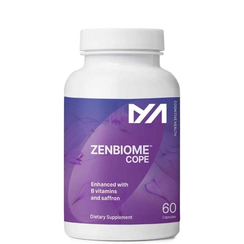 

Zenbiome COPE - Probiotic Mood Support Supplement with Vitamin B6, B12 & Saffron Extract - 60 capsules