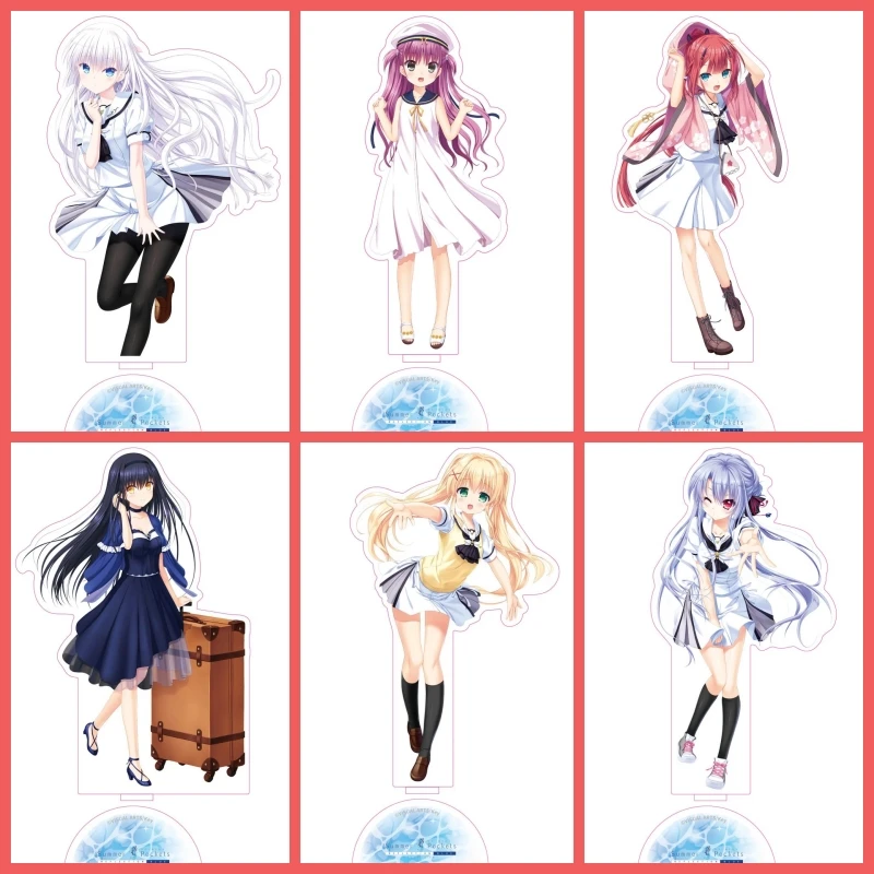 جيوب الصيف الاكريليك حامل Shizuku Aoi Ryuukou Tsumugi الشكل حامل لوحة تأثيري الدعامة ديكور المشجعين هدايا عيد الميلاد 15 سنتيمتر