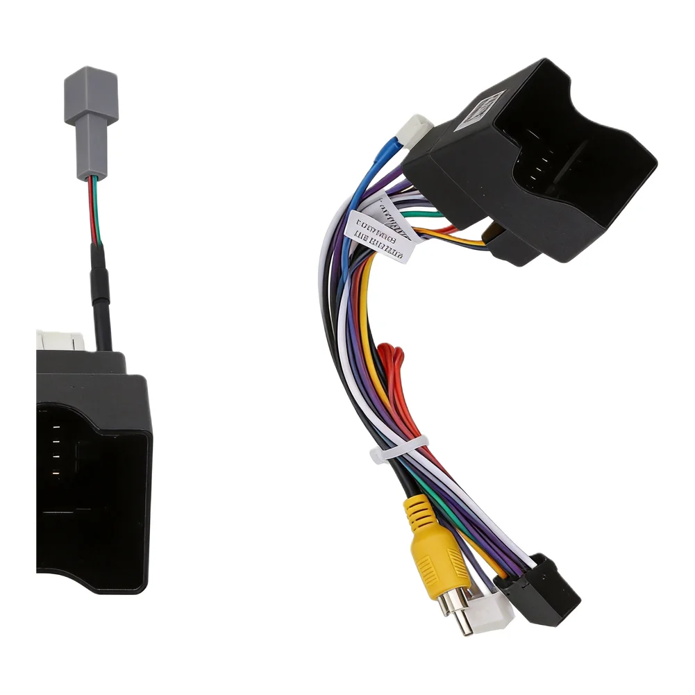 16 PIN Connector Car Radio Adapter Car Audio Installation Material Non-deformed Design Practical Use 16 PIN Connector