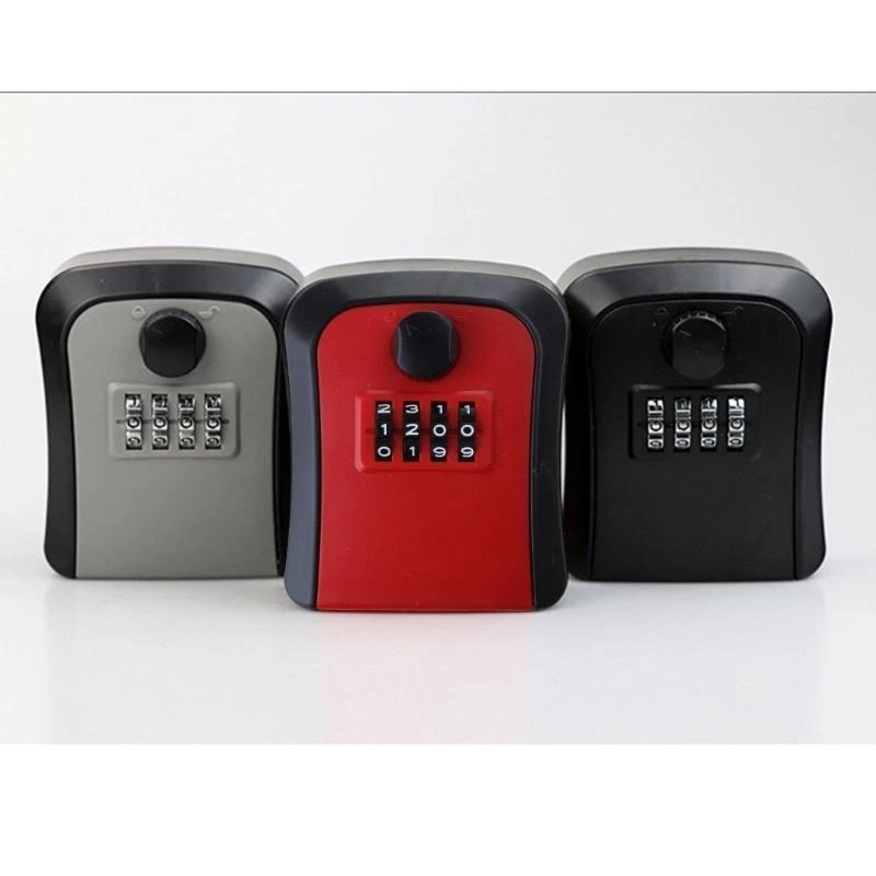 Lock Box Wall Mounted 4 Digit Combination Lockboxs for Elderly Parents Spare