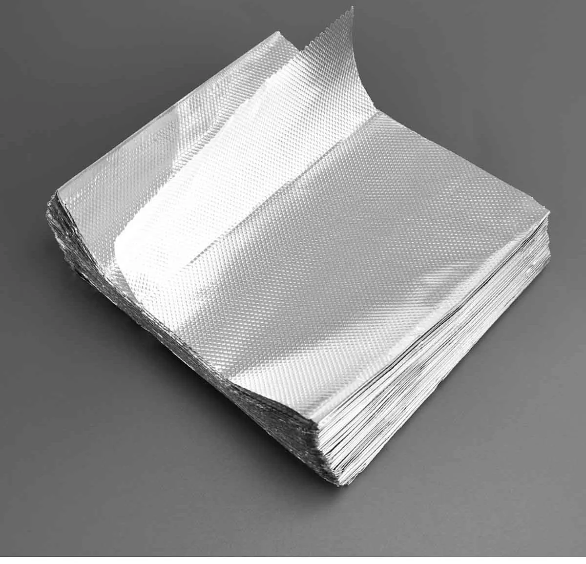 200 Stück Haarfärbung Aluminiumfolie 12 cm x 14 cm Zinn Aluminiumfolie Blätter Friseur Dauerwelle Folie für Salon Barber Shop – Detail 7