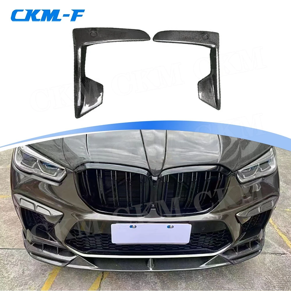 

Для BMW F95 X5M 2020-2022 автомобильный задний бампер из углеродного волокна, разделители крыльев, отделка FRP, передние вентиляционные накладки, декоративные комплекты кузова