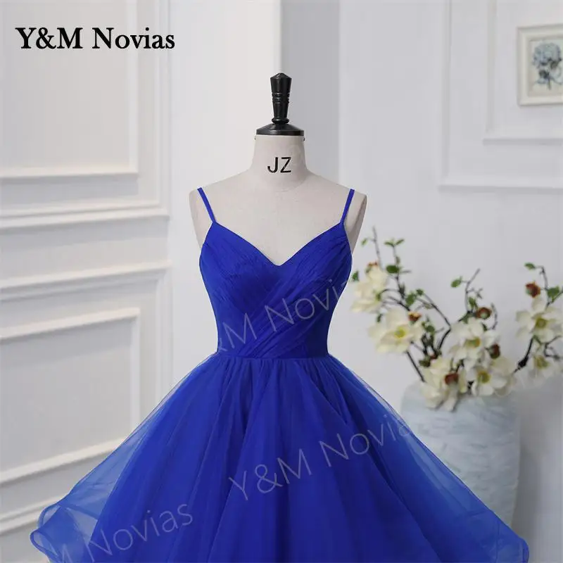 V Neck  Custom Color Quinceanera Dresses Dresses Spaghetti Strap Prom Dress High Waist Evening Gowns Party Dress Robe de soiree